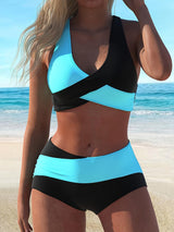 Women's Two-Piece Casual Swimsuit in Black – Timeless & Chic