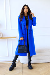 Chic Double-Breasted Wool Coat