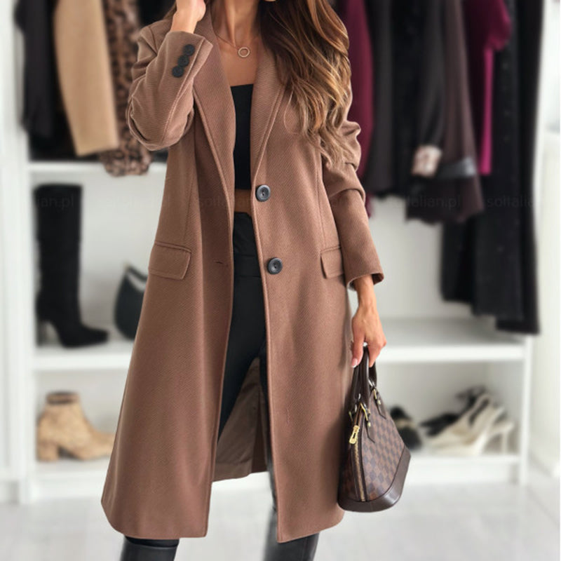Notch Lapel Trench Coat