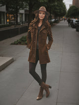 Vintage Wool Blend Hip-Length Coat