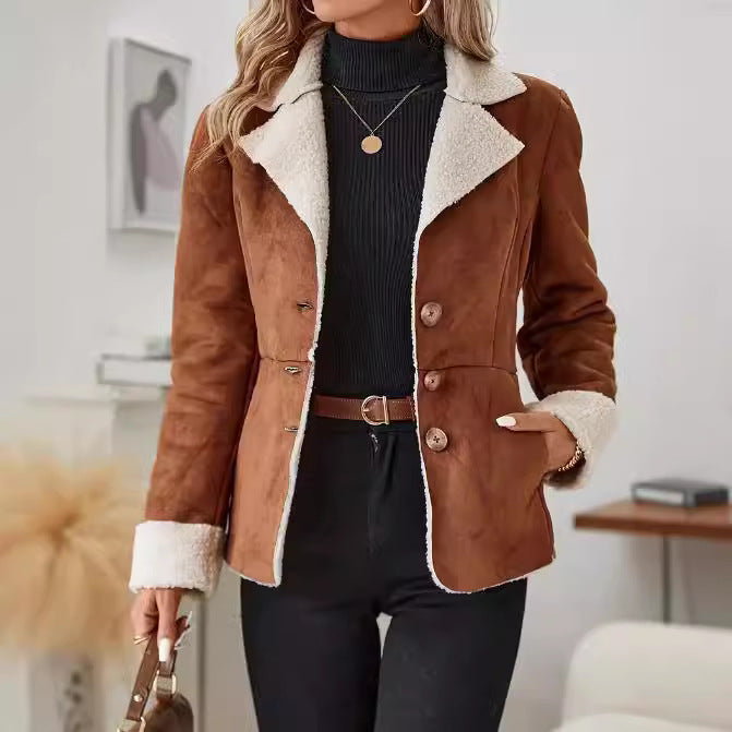 Chic Fur-Lined Cold-Proof Jacket