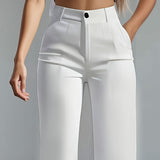 High Waisted Wide Leg Trousers