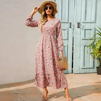 2023 Sping Summer Bohemian Women Maxi Dress Casual Long-1