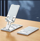 Aluminum Alloy Mobile Phone Stand Desktop Office Portable-Silver-4