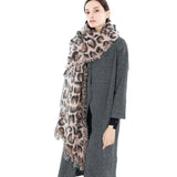 Animal leopard imitation cashmere-Khaki-3