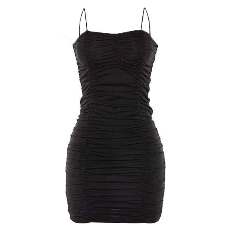 Autumn And Winter Sexy Sling Dress Women-4