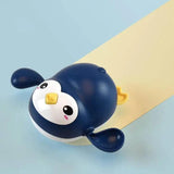 Baby Bath Toy Kawaii Swimming Penguin Bath Pool Toy Cute-Blue-5