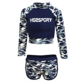 Camouflage Beach Suit Set Of Vest Shorts-Goinggreen-3