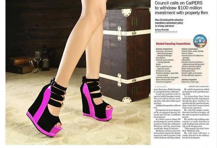 Summer New Genuine Women Platform-5