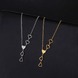 Fashion Love Pendant Stainless Steel Necklace-1