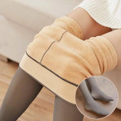 Fleece Lined Tights for Dark Skin-6