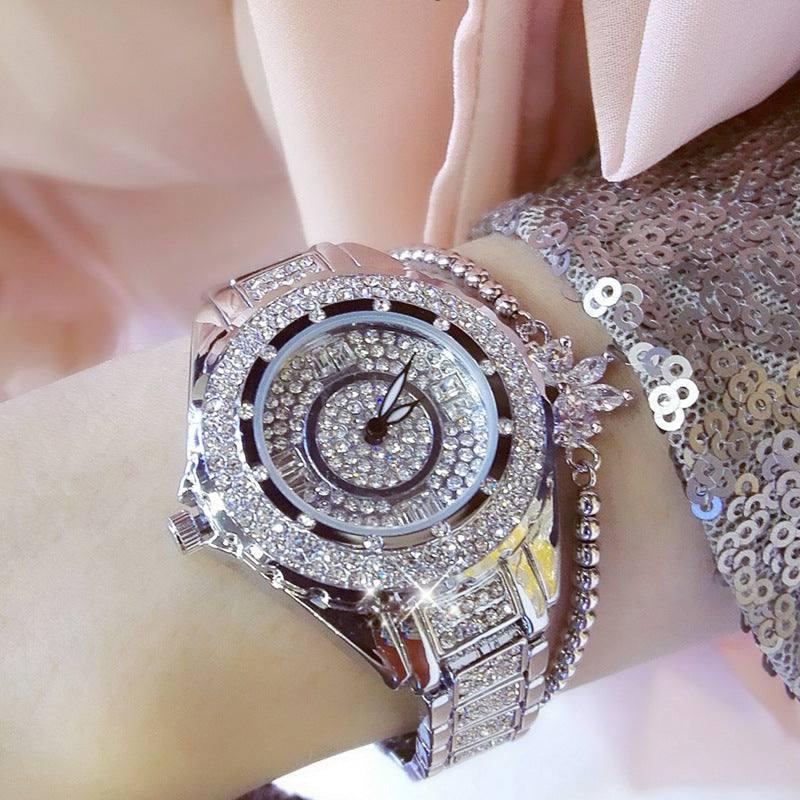 Detailed Ladies Casual Fashion Quartz Watch High-End-Silver-5