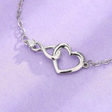 Heart-shape Bracelet Fashion Jewelry Versatile Love Bracelet Gift For Girlfriend Valentine's Day-5