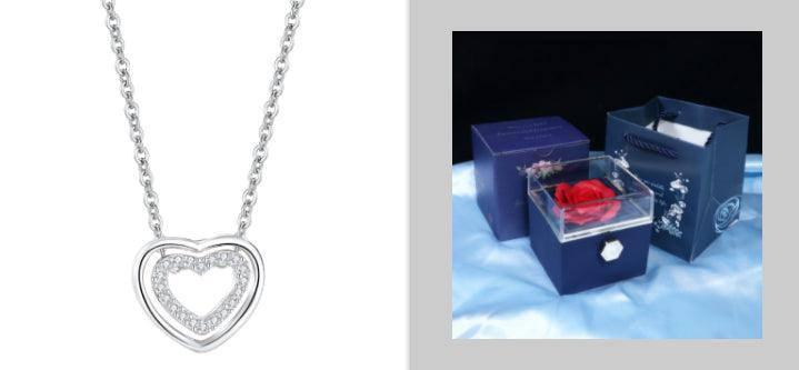 Elegant Heart Pendants: Perfect Romantic Gift-Blue set1-14