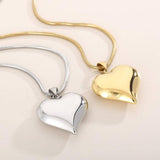 Elegant Heart Pendants: Silver & Gold Necklace Charms-1