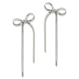 Women's Bow Tassel Long Earrings-3