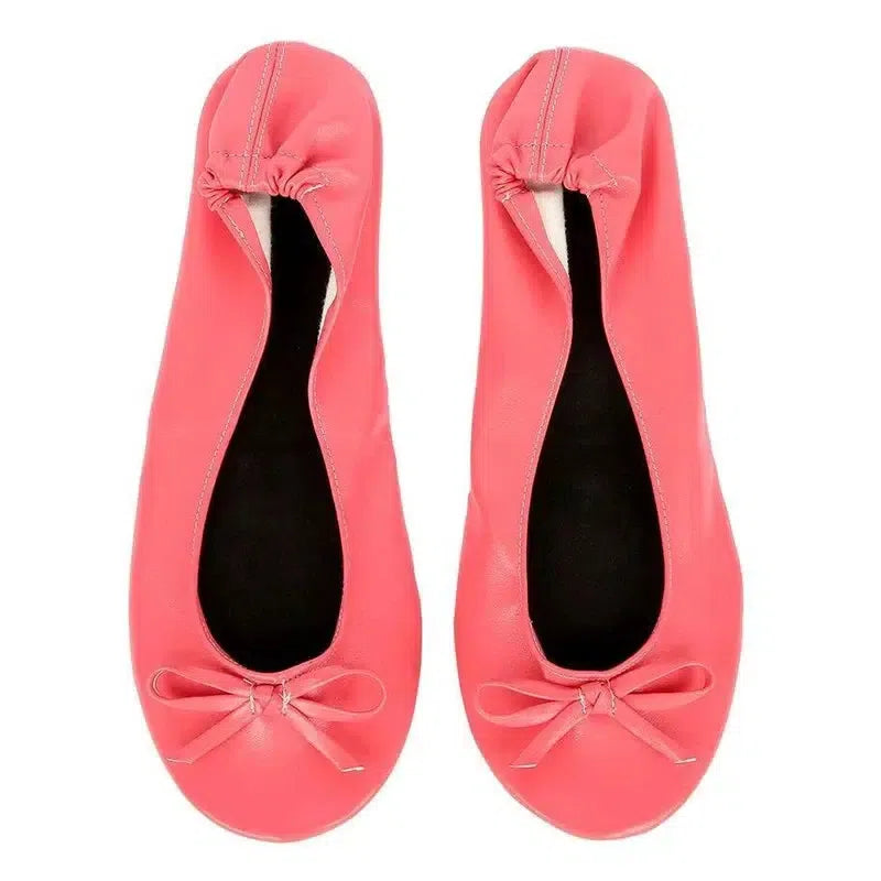 Women Shoes Flats Portable Fold Up Ballerina-15