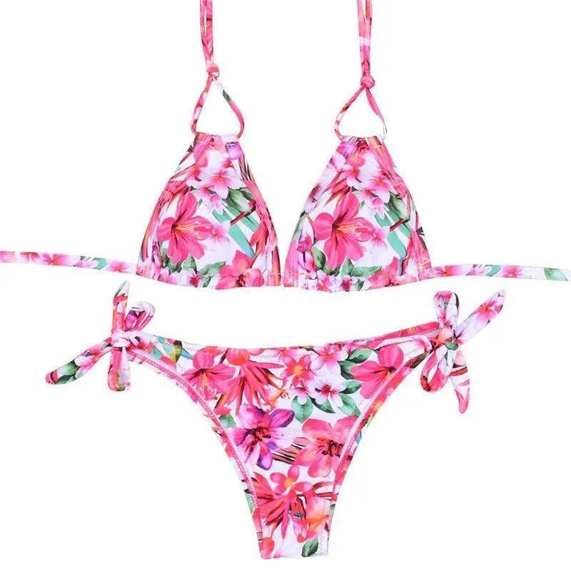 Europe And America Sexy Peach Bikini Set Hot Spot In Europe-S-1