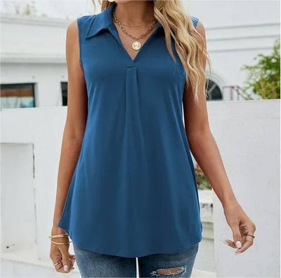 Chic Casual Vest for Women - Everyday Style-Dark Blue-9