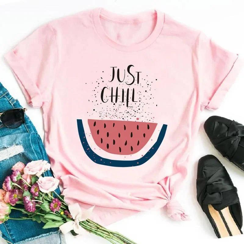 Fashion Pineapple T-Shirt-HX17-PINK-1