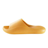 Fashion Simple Solid Color Thickness Slippers-Yellow-7