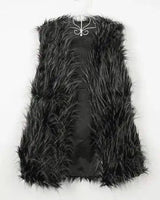 Trendy Faux Fur Vests for Women | Stylish & Cozy-BLACK-2