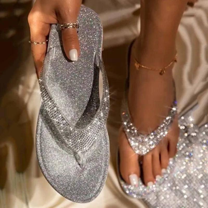 Flip Flop Slippers Slides Bling Rhinestone-1