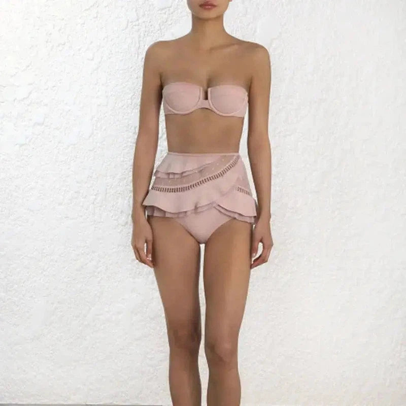 Gathered lace bikini-PhotoColor-2