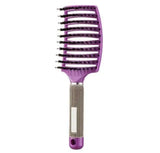 Hairbrush Anti Klit Brushy Haarborstel Women Detangler Hair-Purple-108