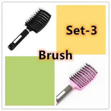 Hairbrush Anti Klit Brushy Haarborstel Women Detangler Hair-Set3-87