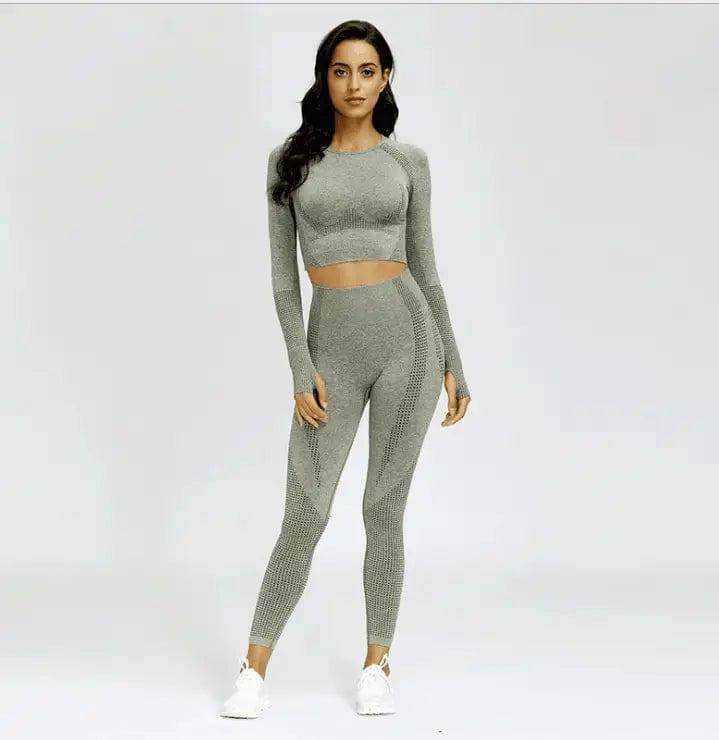 High Waist Sports leggins-Green-17