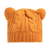 Knitted hat-Yellow-6