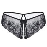 Lace Bow Sexy Non-take-off Thong Sexy Lingerie-2