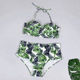 Ladies Swimsuit Fashion Print Ladies Split Swimsuit Sexy-B-6