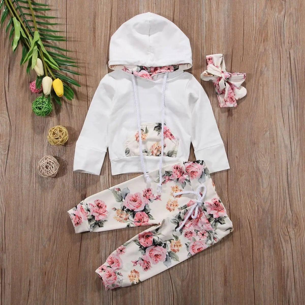 LOVEMI - Long sleeve cotton suit three-piece