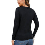 Loose Christmas Sweater Women's Winter Crew Neck Pullover-6