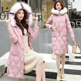 LOVEMI - Lovemi - Autumn and winter hooded fur collar long coat