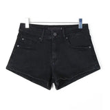 Black Denim Shorts For Women Celebrity Same Style-2