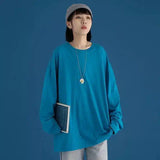 LOVEMI - Lovemi - Couple Solid Color Long-sleeved T-shirt