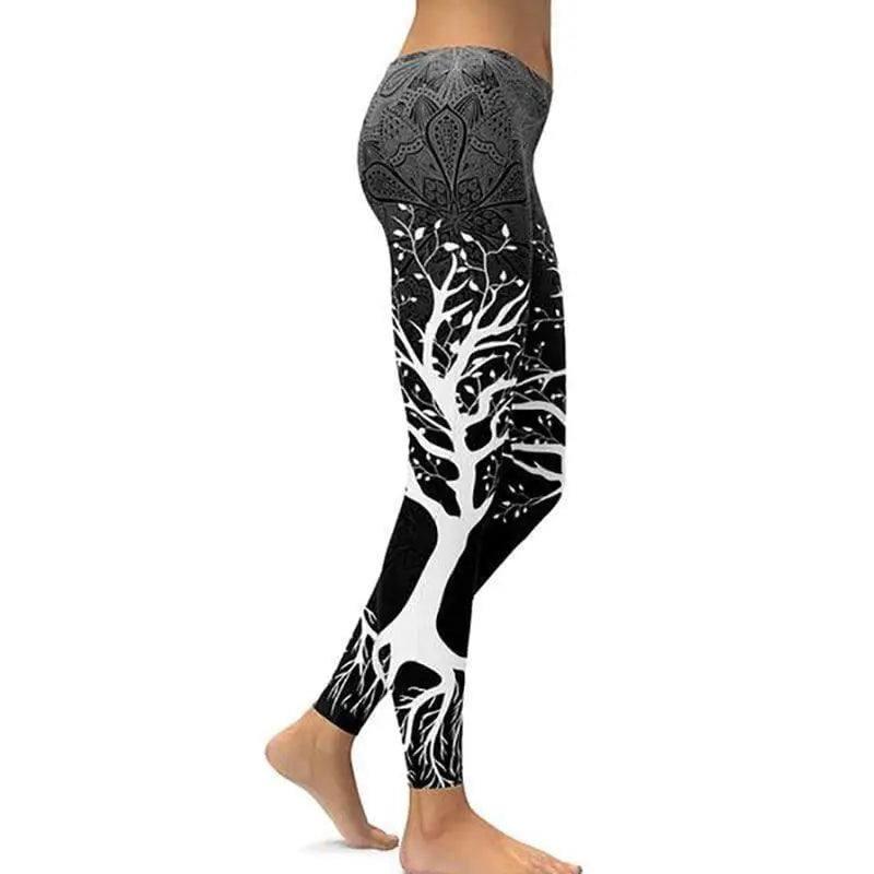 LOVEMI - Lovemi - Digital print leggings Fashion leg stretch tight