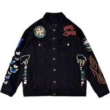 LOVEMI - Lovemi - Embroidered denim jacket