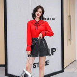 Fall Fashion Trend Comfortable Simple Personality Pure Long-Red-3