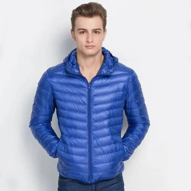 Fashionable And Simple Men's Lightweight Down Jacket-Royal-5