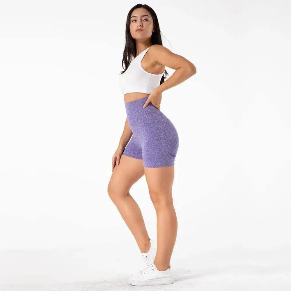 LOVEMI - Lovemi - High-Waist Yoga Shorts For Seamless Exercise Hip