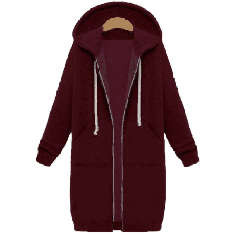 LOVEMI - Lovemi - Hooded long-sleeved winter sweater women's jacket