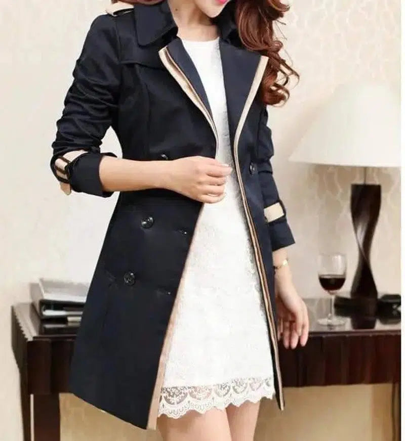 Ladies Autumn Trench Coat For Women Winter Long Coats-1