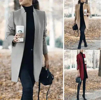 LOVEMI - Lovemi - Long Wool Coat Warm Elegant Winter Coat Female