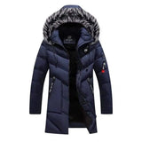 LOVEMI - Lovemi - Men's fur collar hooded down jacket