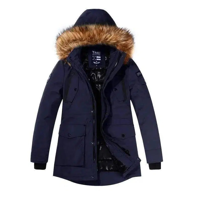 LOVEMI - Lovemi - Men's large fur collar cotton jacket