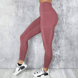 LOVEMI - Lovemi - Mesh stitching yoga pants